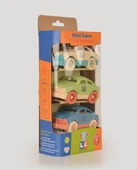 3'lü Minik Arabalar Seti Yeşil Bej Mavi thumbnail 5