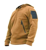 Store Erkek Polar Outdoor Kapşonlu Kombat Tactical Cepli Polar - 5