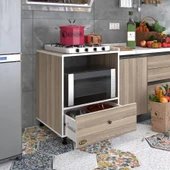 Kenzlife ocak dolabı nevresel crd 85*70*60 XLARGE çekmeceli hazır mutfak klasik setüstü ocak için sabit tabla thumbnail 1