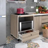 Kenzlife ocak dolabı piraye crd 85*70*60 XLARGE çekmeceli hazır mutfak ankastre gömme ocak için - 1