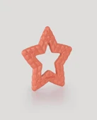 Yıldız Desenli Bebek Diş Kaşıyıcı Somon thumbnail 1