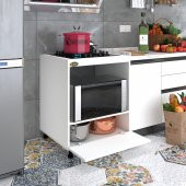 Kenzlife ocak dolabı şehrazat byz 85*70*60 XLARGE kapaklı hazır mutfak ankastre gömme ocak için - 1