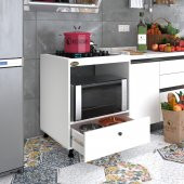 Kenzlife ocak dolabı piraye byz 85x70x60 XLARGE çekmeceli hazır mutfak ankastre gömme ocak için - 1