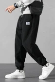 STORE Erkek Polar Kumaş Oversize Erkek Eşofman altı - 8