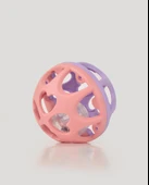 Pembe Lila Neşeli Top Çıngırak - 2