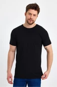 Erkek Bisiklet Yaka Basic Füme Tişört - 8