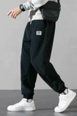 STORE Erkek Polar Kumaş Oversize Erkek Eşofman altı - 7