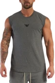 Erkek Nem Emici Hızlı Kuruma Atletik Teknik Performans Sporcu Sıfır Kol T-shirt MG-ATLET - 2