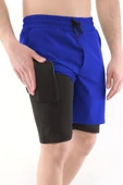 Erkek Running Hızlı Kuruma Micropoly Antrenman Halısaha Fitness Kısa Taytlı SPORCU-ŞORT1 - 8