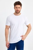 Erkek Bisiklet Yaka Basic Füme Tişört - 7