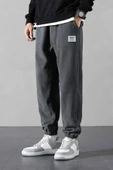 STORE Erkek Polar Kumaş Oversize Erkek Eşofman altı - 6