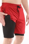 Erkek Running Hızlı Kuruma Micropoly Antrenman Halısaha Fitness Kısa Taytlı SPORCU-ŞORT1 - 11