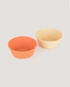 Yuvarlak Bebek Mama Tabağı 2'li Set Peach - Vanillia - 2