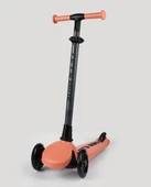 Let's Ride Two Işıklı Katlanabilir 3 Tekerlekli Scooter Somon thumbnail 3