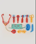 Kırmızı Doktor Seti ve Çocuk Kostümü thumbnail 2