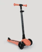 Let's Ride Two Işıklı Katlanabilir 3 Tekerlekli Scooter Somon thumbnail 1