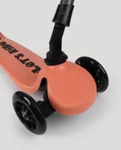 Let's Ride Two Işıklı Katlanabilir 3 Tekerlekli Scooter Somon thumbnail 6