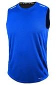Erkek Nem Emici Hızlı Kuruma Atletik Teknik Performans Sporcu Sıfır Kol T-shirt DRIFIT-SIFIRKOL - 9