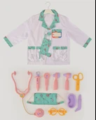 Pembe Doktor Seti ve Çocuk Kostümü thumbnail 1