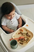Kare Bebek Mama Tabağı 2'li  Sage Green - Vanillia - 2