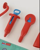 Kırmızı Doktor Seti ve Çocuk Kostümü thumbnail 3