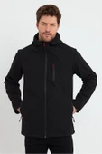 Store Erkek Polar Softshell Mont Su Geçirmez 3 Cepli Outdoor Spor Ceket - 4