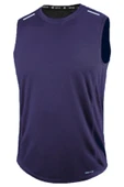 Erkek Nem Emici Hızlı Kuruma Atletik Teknik Performans Sporcu Sıfır Kol T-shirt DRIFIT-SIFIRKOL - 7