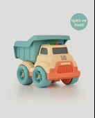 Bej Sesli ve Işıklı Minik Kamyon - 1