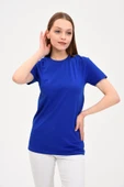 Kadın Bisiklet Yaka Basic Tişört Lacivert - 2