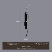 Spira LED Siyah Aplik - 3