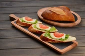 Lava Servis Ahşabı Dikdörtgen Döküm Plaka 60 X 15 Cm - 4