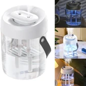 "Çocuk Odası ve Ofis için Sessiz 7 Renk RGB, Çift Püskürtmeli Ultrasonik 3W H2O Hava Nemlendirici" - 3