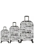 (My#79 İstanbul) VALİZLER İÇİN KILIF SETİ (KABİN ORTA VE BÜYÜK) thumbnail 3