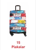 (My#15 Plakalar) VALİZLER İÇİN KILIF SETİ (KABİN ORTA VE BÜYÜK) thumbnail 5