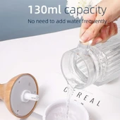 Şık LED Işıklı, Tahta Desenli, Dekoratif Hava Nemlendirici ve Aromatik Buhar Difüzörü - 2