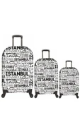 (My#79 İstanbul) VALİZLER İÇİN KILIF SETİ (KABİN ORTA VE BÜYÜK) thumbnail 1