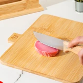 Porsima 16668 Piero Bambu 3'lü Standlı Kesme Tahtası Kesim Panosu thumbnail 6