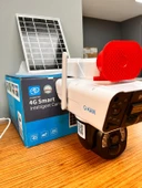 O-kam 3915 4g 6mp Dual Lens Güneş Panelli Solar Sirenli Güvenlik Kamerası - 2