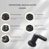 QASUL Taşınabilir Vücut Şekillendirme Makinesi Yağ Yakma Ve Masaj Aleti 5 Başlık Hediye - 6