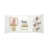 Pure Baby Organik Pamuklu Bebek Islak Havlu 90 Yaprak thumbnail 3