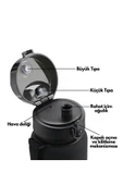 Uzspace 650ml Yeni Koleksiyon Soft Touch Tritan Su Matarası - 2