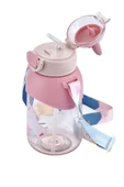 Vagonlife Boyun Askılı Pipetli Kilitli Kapak 650 Ml Okul Su Matarası 3 Renk - 2