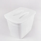 Pratik Kapaklı Çöp Kovası 5 Litre 2 Renk Seçeneğiyle - 1