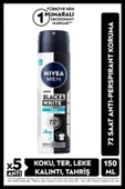 NIVEA Men Erkek Sprey Deodorant Black&white Invisible Fresh 150ml, 72 Saat Anti-perspirant Ter Koruması thumbnail 1