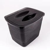 Pratik Kapaklı Çöp Kovası 5 Litre 2 Renk Seçeneğiyle - 3