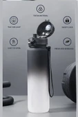 Uzspace 500ml Motivasyon Matarası Çift Renk Softtouch Ff Collection Tritan Su Matarası - 4