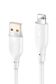 NewFace Konfulon DC64 USB to Lightning 1M 3.0A Hızlı Şarj Kablo - Beyaz 563135 - 1