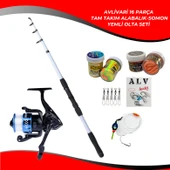 Avlivari Travel 270 Cm 50-100 Gr Olta Kamışı - Avlivari Ecco 3000 Spin Olta Makinası Tam Takım Kıyı Profesyonel Alabalık-Somon Olta Seti - 1