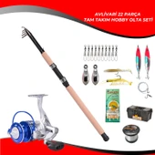 Avlivari 22 Parça Fighter 300 Cm 50-100 Gr-Viera 4000 Tam Takım Hobby Olta Seti - 1