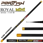 Portfish Mini Royal Carbon Göl Kamışı 630 cm 5-20 gr - 1